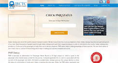 Desktop Screenshot of checktrainpnrstatus.com